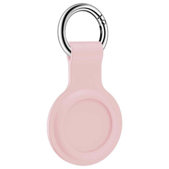 Forcell Holder Θήκη Μπρελόκ Σιλικόνης για AirTag σε Ροζ χρώμα