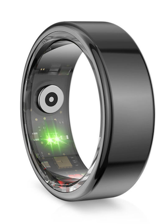 Ksix Saturn Smart Ring 18.9mm Αδιάβροχο Μαύρο