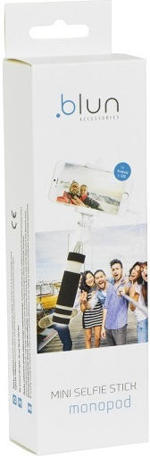 Blun Mini Selfie Stick με Καλώδιο 3.5mm Μπλε