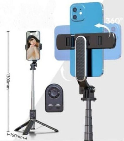 Leewello Selfie Stick with Type-C Cable & Remote Control Lw-051 Black