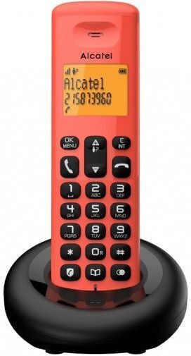 Alcatel E160 Cordless Phone with Greek Menu Red