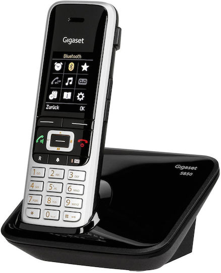 Gigaset S850 Ασύρματο Τηλέφωνο με Ελληνικό Μενού Μαύρο