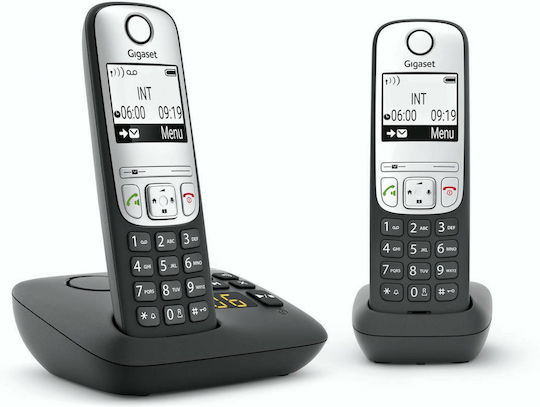 Gigaset A690A Duo Cordless Phone with Greek Menu Black
