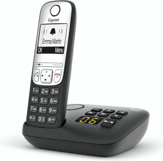 Gigaset A690 A Duo Cordless Phone (2-Pack) with Speaker Black