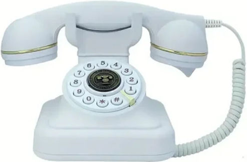 OHO-302 Telefon fix Retro Alb