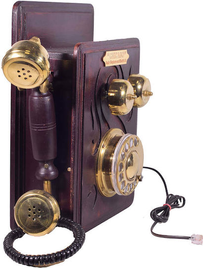 SP Souliotis Kabelgebundenes Telefon Retro Braun 08-8013