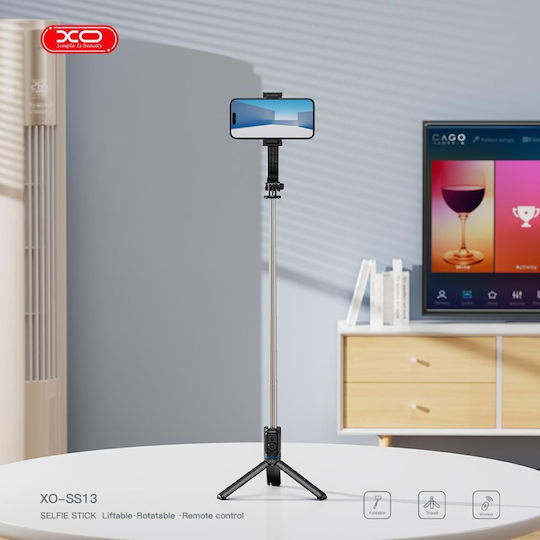 XO SS13 Selfie Stick Cell Phone Tripod Bluetooth Black