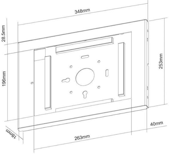 Neomounts WL15-660WH1 Tablet Stand Wall Until 12.9" White