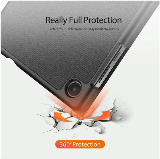 Dux Ducis Domo Flip Cover Ανθεκτική Μαύρη (Lenovo Tab M8 8.0 (4th Gen))