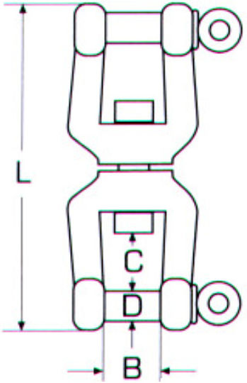 Inoxmare Inoxmare Boat Deck Accessories Twister 13mm
