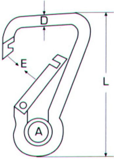 Inoxmare A4 M8055 10mm Кука за Корабна Палуба 10mm