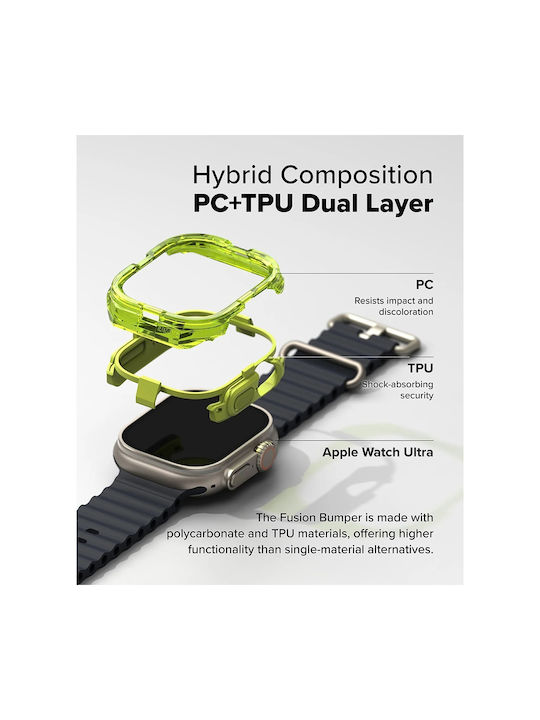 Ringke Fusion Bumper Carcasă de Plastic în culoarea Negru pentru Apple Watch Ultra, Apple Watch Ultra 2