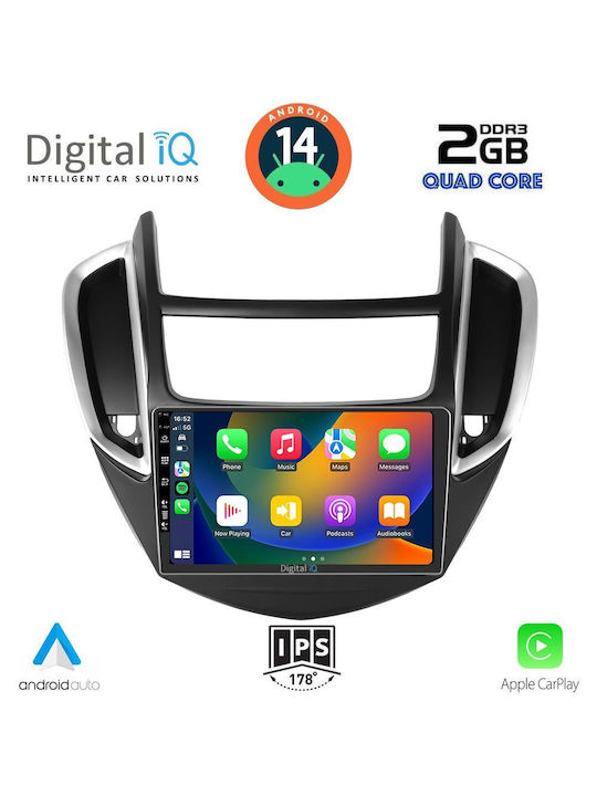 Digital IQ Ηχοσύστημα Αυτοκινήτου για Chevrolet Trax 2014-2022 (Bluetooth/USB/WiFi/GPS/Apple-Carplay/Android-Auto) με Οθόνη Αφής 9"