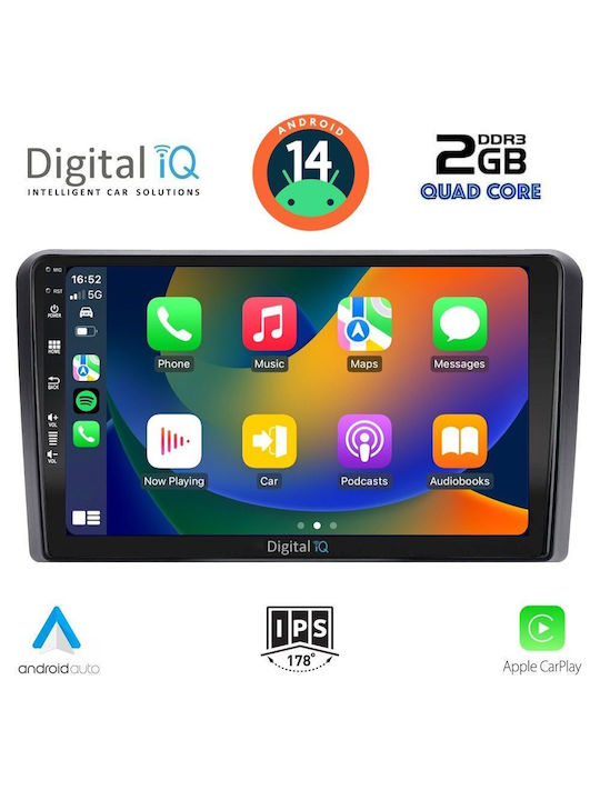 Digital IQ Car Audio System for Suzuki Vitara 2000-2005 (Bluetooth/USB/WiFi/GPS/Apple-Carplay/Android-Auto) with Touch Screen 9"