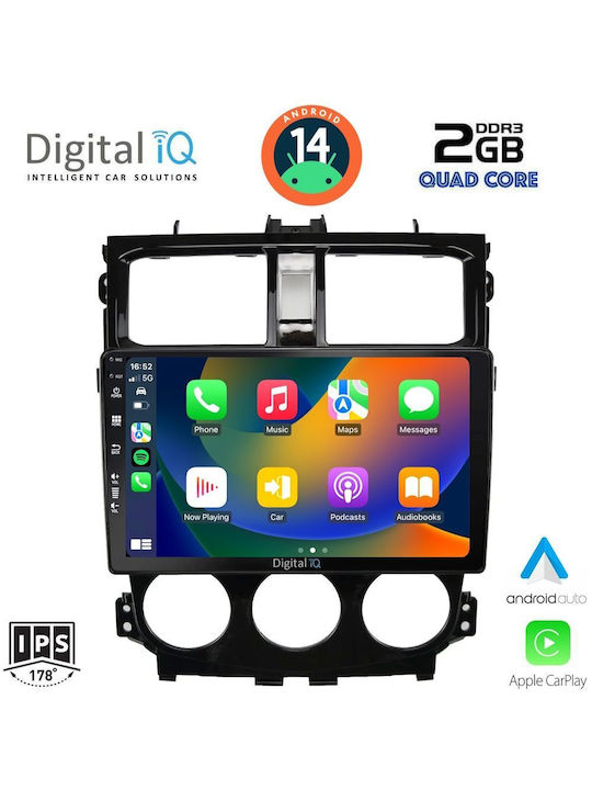 Digital IQ Car Audio System for Mitsubishi Colt 2013-2023 (Bluetooth/USB/WiFi/GPS/Apple-Carplay/Android-Auto) with Touch Screen 9"