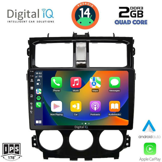 Digital IQ Ηχοσύστημα Αυτοκινήτου για Mitsubishi Colt 2013-2023 (Bluetooth/USB/WiFi/GPS/Apple-Carplay/Android-Auto) με Οθόνη Αφής 9"