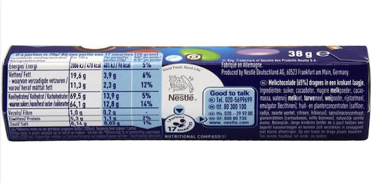 Smarties Smarties Leckereien aus Schokolade Milch 38gr 1Stück