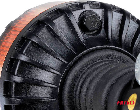 AMiO Far Auto LED 12 / 24V 11cm cu Portocaliu Iluminare