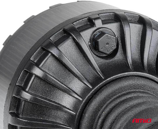 AMiO Φάρος Αυτοκινήτου LED 12 / 24V 11cm με Πορτοκαλί Φωτισμό