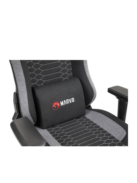 Marvo CH-178 Fabric Gaming Chair with Adjustable Arms Black / Gray
