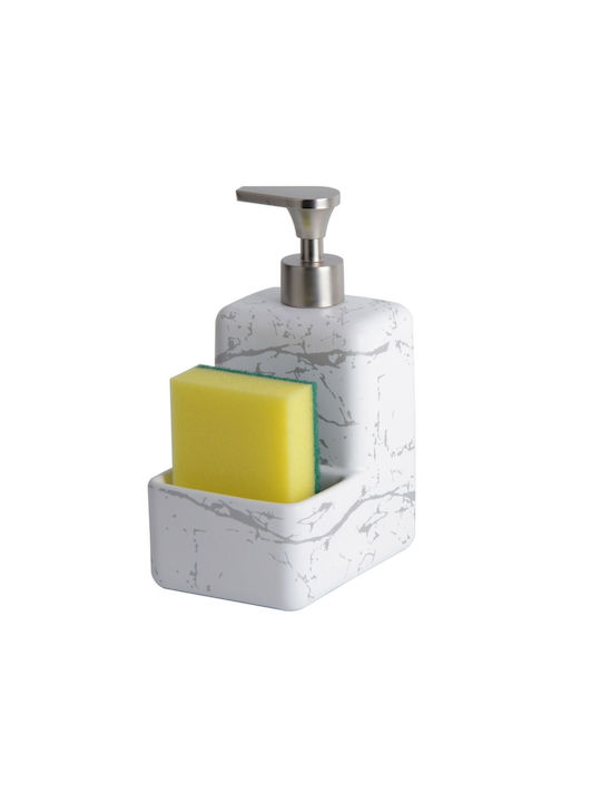 Versa Dispenser Ceramic with Sponge Holder