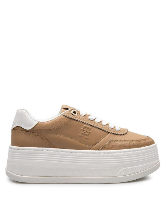 Tommy Hilfiger Platform Lux Court Sneakers Beige