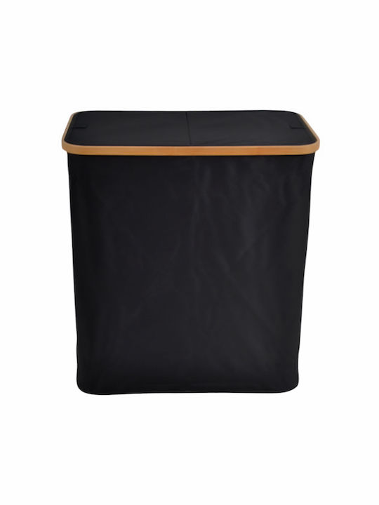 Ankor Coș De Rufe Tesătură 105lt Cu Capac 54x33x59cm Negru