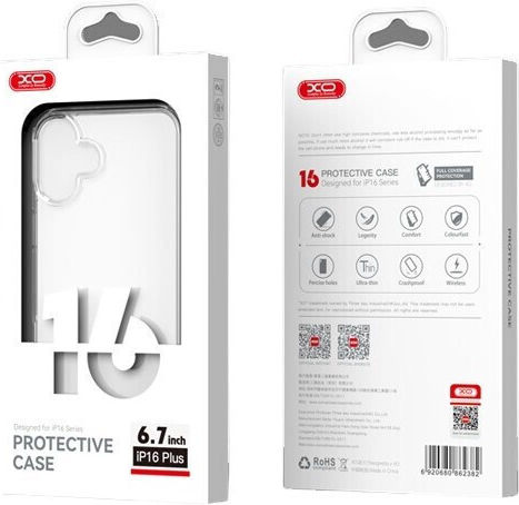 XO K04 Umschlag Rückseite Silikon Mehrfarbig (iPhone 16, OEM)