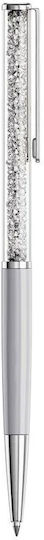 Swarovki Crystalline Silk Ballpoint Pen White White Lacquered Chrome Plated 5709613