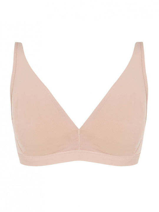 Bra without Padding without Underwire Beige