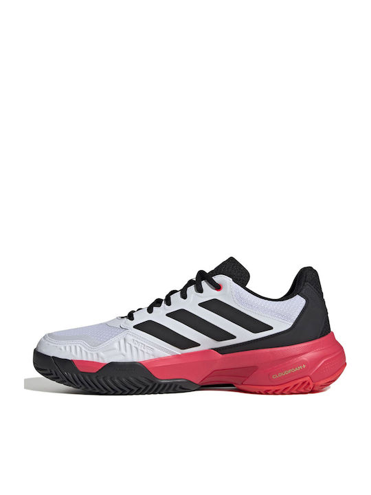 adidas Courtjam Control 3 Ftwr Men's Tennis Shoes for Clay Courts White