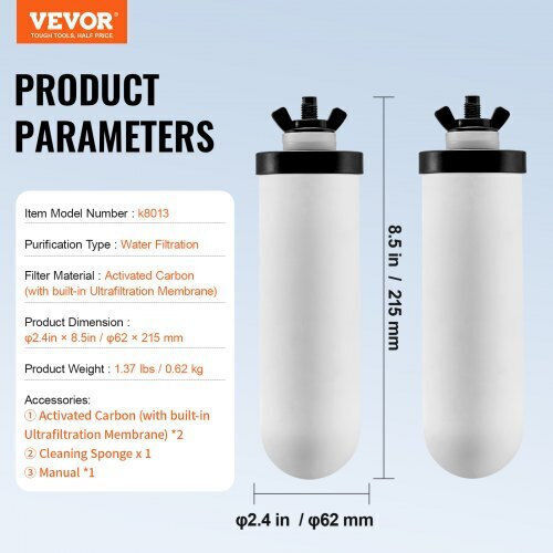 Set de Sistem de Filtrare a Apei prin Gravitație de Înlocuire Vevor 2 Zllsthxhxttcbvcd7v0