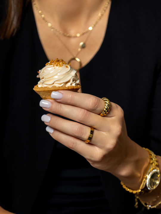 Chrysothemiss Ring made of Steel Gold Plated
