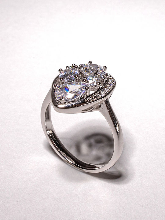 Chrysothemiss Ring with Stones made of Steel