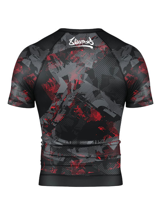 8 Weapons Short Sleeve Shirt 8300013-4-BKRE for Jiu-Jitsu Black
