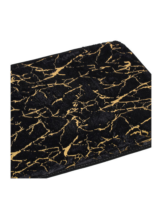 Keskor Bath Mat 563213 Black gold 80x50cm