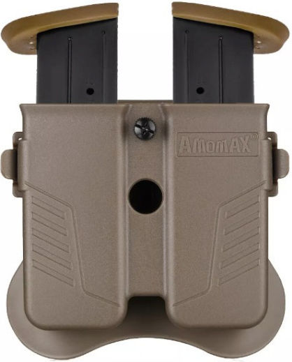 Amomax Universal Double Pistol Magazine Pouch Coyote Tan