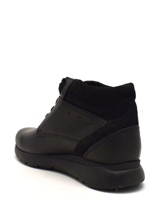 Piele Negru Ghete barbati