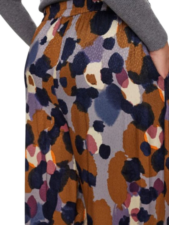 Women's Fabric Trousers Multi Blues