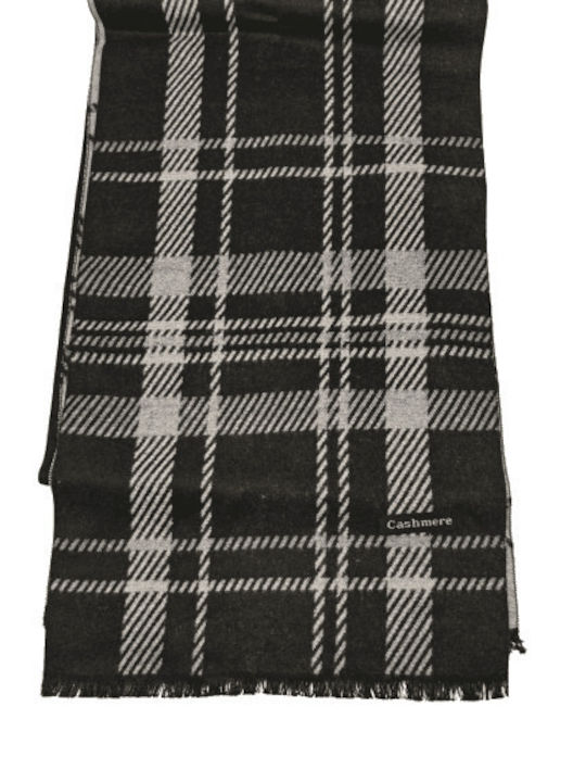 Linda Men's Cashmere Scarf Black