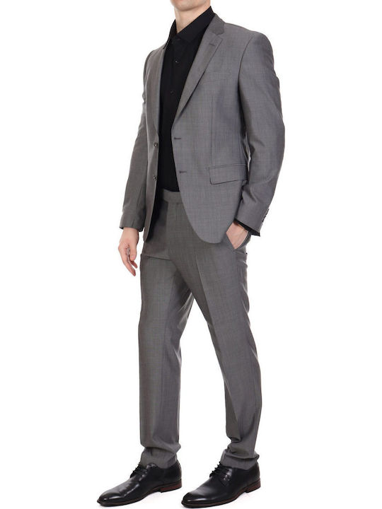Guabello 1815 Men's Winter Suit Slim Fit Grey