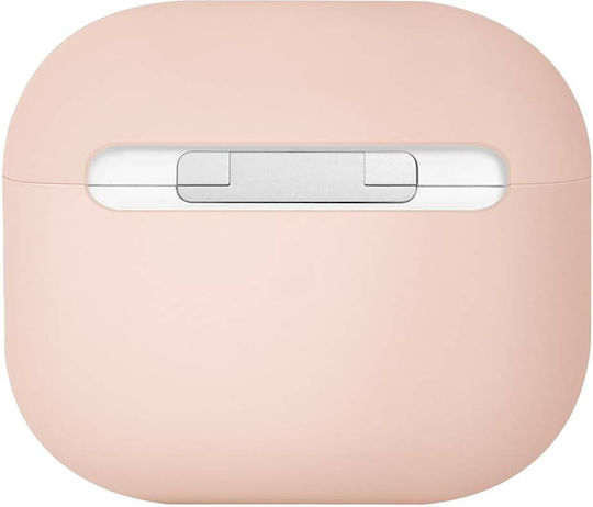 Uniq Lino Case Silicone in Pink color for Apple AirPods 4