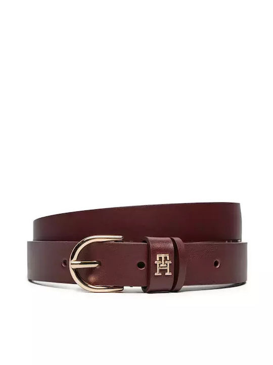 Leder Damen Gürtel Burgundisch