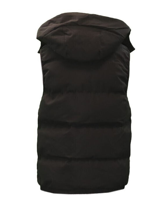 Vera Jacket Women's Short Puffer Jacket for Winter with Hood Black