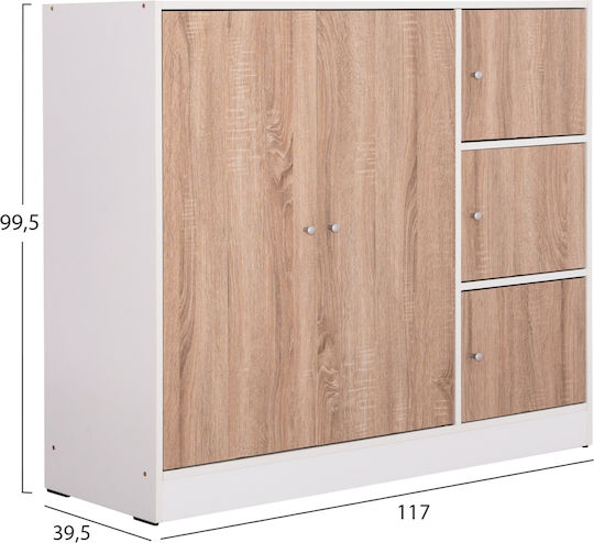 SONAMA Entry Furniture with Hanger & Shoe Rack 117x39.5x99.5cm