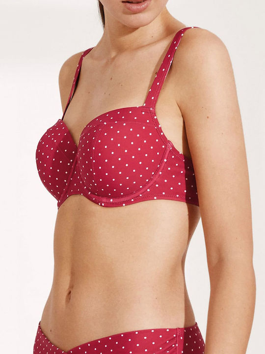 Bikini Σουτιέν με Ενίσχυση Πουά