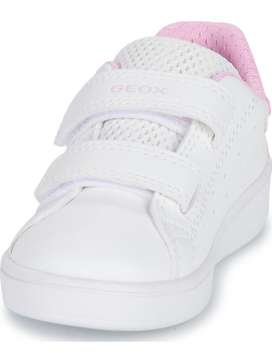 B Eclyper Παιδικά Sneakers Ανατομικά με Σκρατς Λευκά