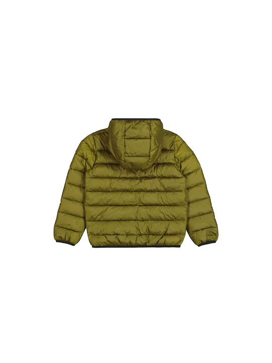 Champion Kids Casual Jacket with Hood Haki