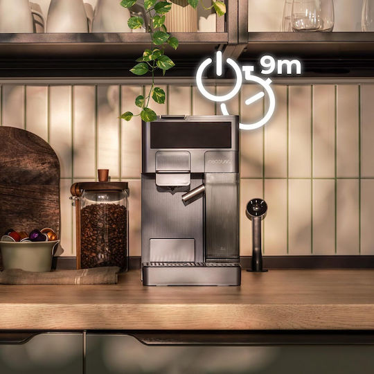 Cecotec FreeStyle Latte Automatic Espresso Coffee Machine 1350W Pressure 20bar for Cappuccino Black 01852