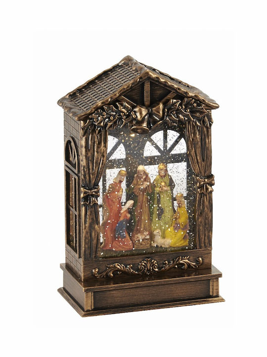 Christmas Decorative Kiosk Lighted 16x9.3x25.5cm
